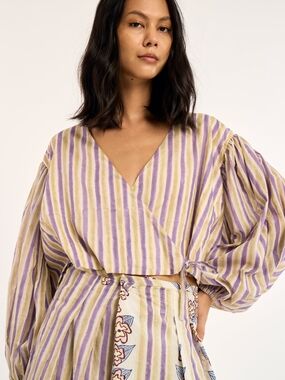 Rujuta Sheth Sol Top In Iris Blush | Medium